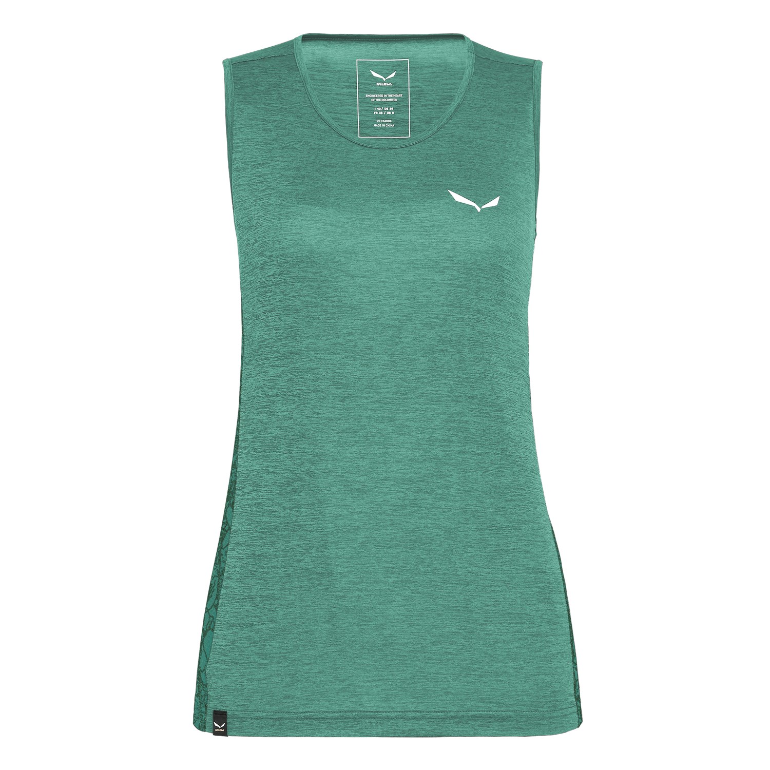 Camiseta De Tirantes Mujer Chile - Salewa Puez Graphic Dry - Verde - YOAL-14792